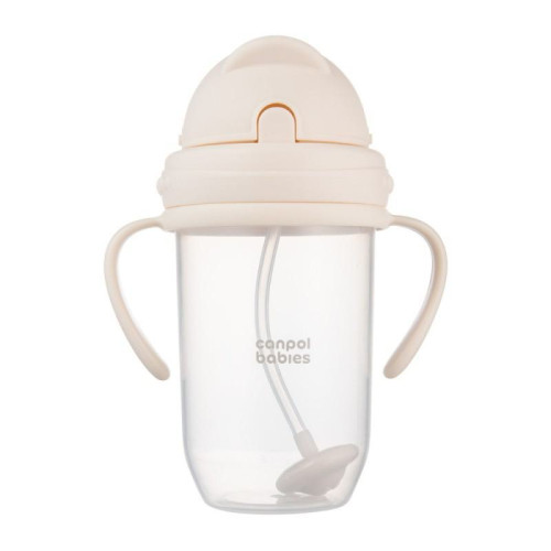 Hrnček nevylievací so slamkou a závažím 270 ml Canpol babies