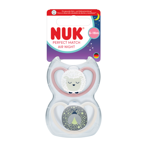 Cumlík Perfect Match Air Night 6-18 m 2 ks v boxe Nuk