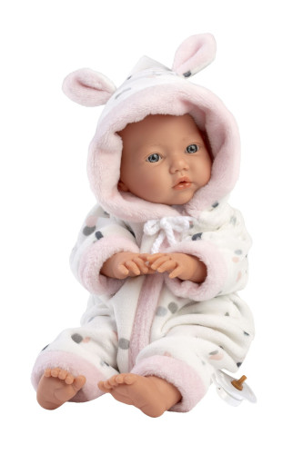 Realistická bábika bábätko s mäkkým látkovým telom 32 cm Little baby Llorens