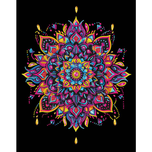 Diamantové maľovanie Neon Mandala Diamond Dotz