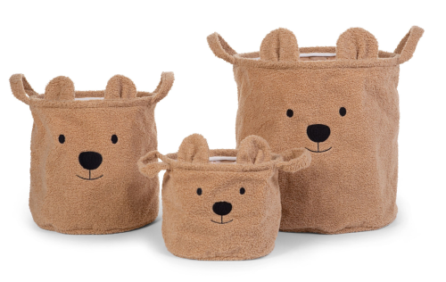 Kôš na hračky Teddy Beige 30 x 30 x 30 cm Childhome