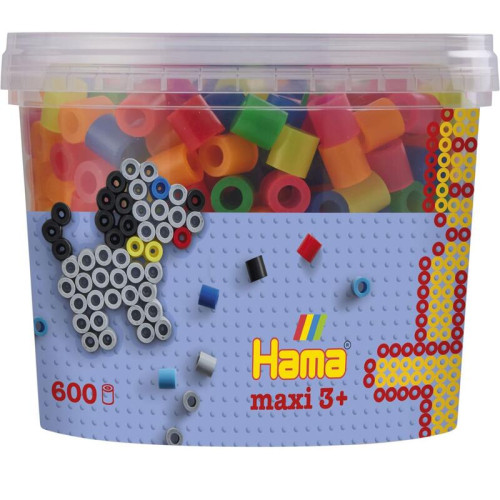 Zažehľovacie korálky mix - 600 ks - MAXI - neónové farby Hama