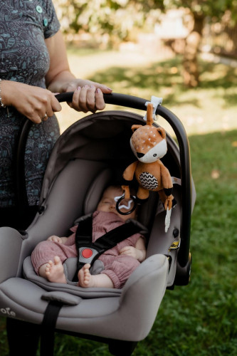 Naťahovací hrací strojček plyš 30 cm záves na postieľku/kočík Babyted