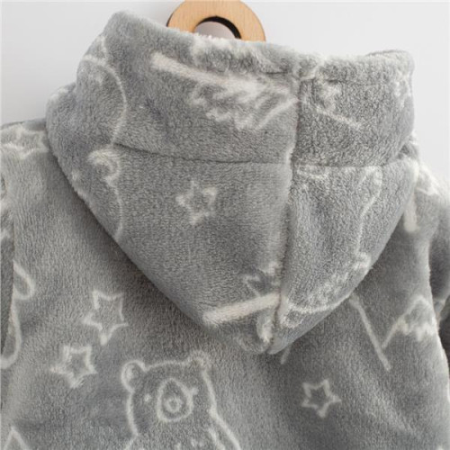 Dojčenská zateplená Wellsoft zimná mikinka s kapucňou New Baby Winter times