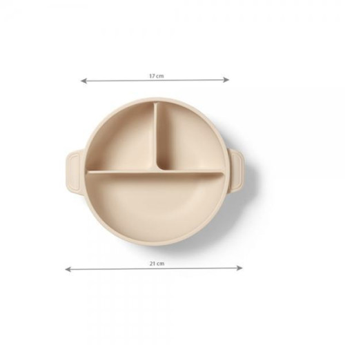 Silikónový tanierik s prísavkou a viečkom BabyOno