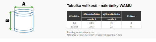 Detský fleecový nákrčník Mountain Bike Wamu