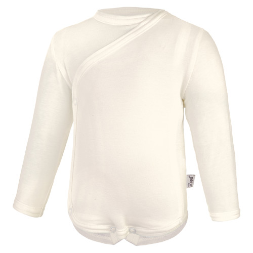Body tenké zavinovacie DR Outlast® UPF 50+ biela káva Little Angel