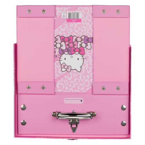 Skladací školský kufrík Hello Kitty Sweet Leopard s kovaním Baagl