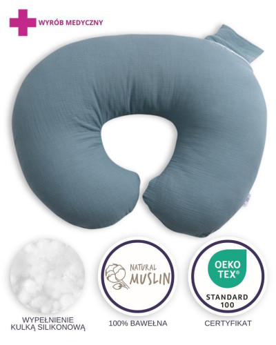 Mušelínový polohovací vankúš MiniRelax 140 cm Babymatex