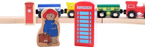 Drevená vláčikodráha Paddington 43 dielov Small foot