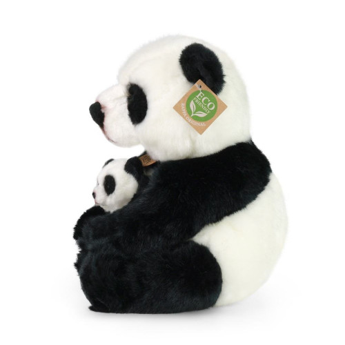 Plyšová panda s mláďaťom 27 cm Rappa