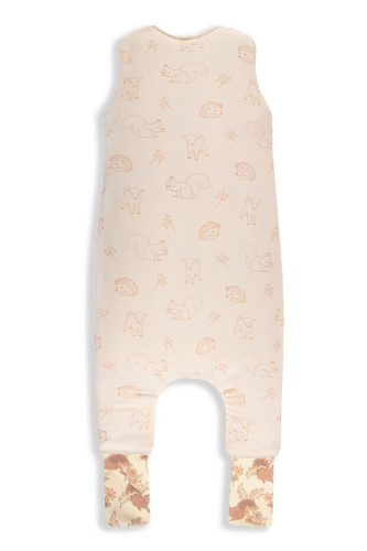 Celoročný spací vak s nohavicami Vintage Animals Sleepee Almond/Cream