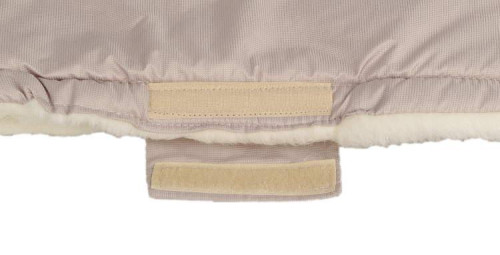 Merino rukávnik na kočík z ovčej/ťavej vlny na zips 30 x 50 cm
