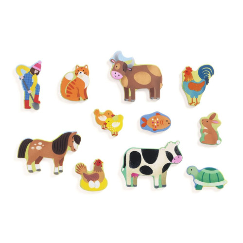 Vkladacie puzzle Farma Djeco