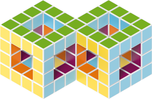 Geomag Magicube Art 64 dielikov