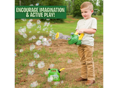 Detský bublifukový fúkač lístia John Deere Kids