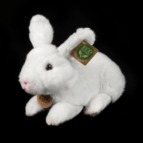 Plyšový králik biely ležiaci 23 cm Eco-Friendly Rappa