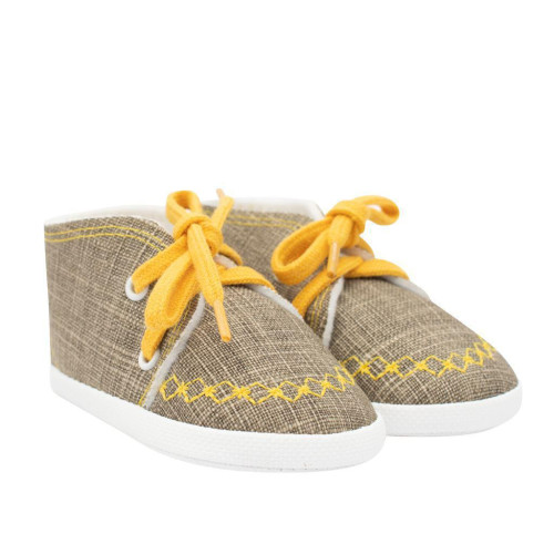 Dojčenské capáčky tenisky New Baby jeans mustard