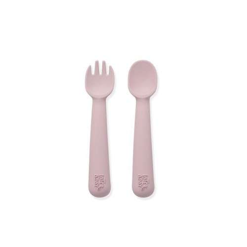 Jedálenský set silikónová lyžička + vidlička Interbaby