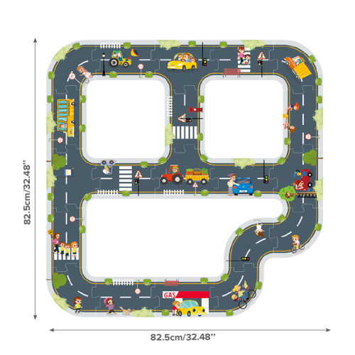 Puzzle cesty Mesto