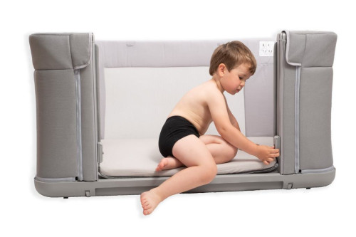 Mušelínové prestieradlo s gumou 58 x 110 x 8 cm béžovej BabyMatex