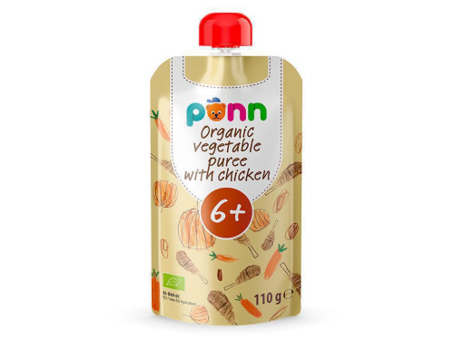Salvest Ponn BIO Kuriatko so zeleninovým pyré (110 g)