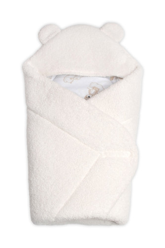 Baránková zavinovačka s kapucňou bavlna/baránok Teddy