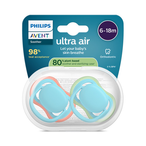 Cumlík Ultra air 6-18 m chlapec, 2 ks Philips Avent