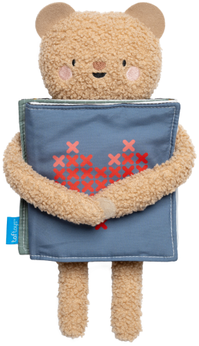Medvedík plyšový s knižkou Snuggle Bear Taf Toys