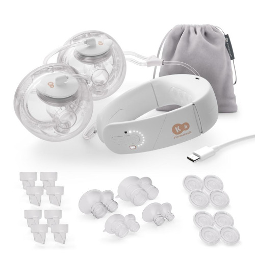 Odsávačka materského mlieka s funkciou ohrevu krku Double Hands-free Gentleneste Kinderkraft