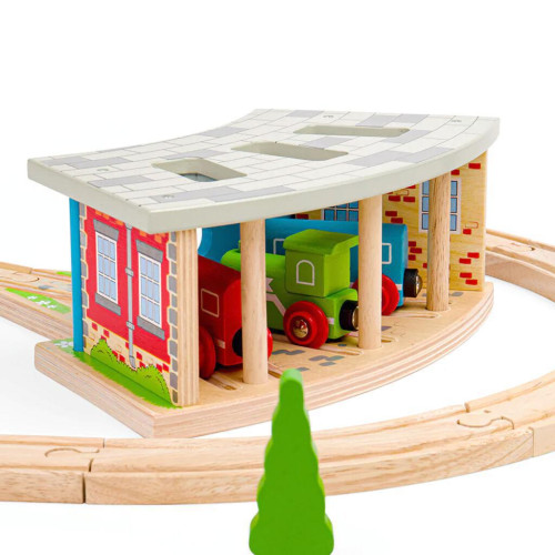 Trojité depo s bránou Bigjigs Rail