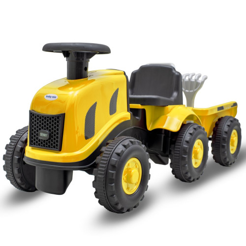 Detské odrážadlo traktor s vlečkou Benny Baby Mix