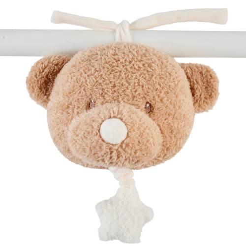 Hračka hudobná Teddy medvedík Nattou 16 cm, 0 m+