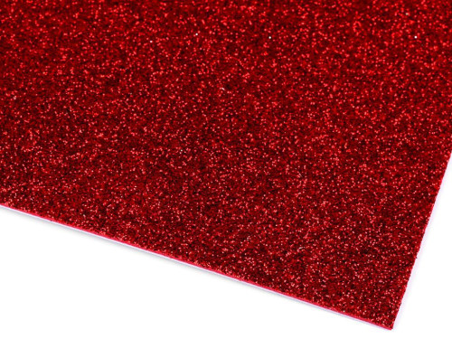 Samolepiace penová guma Moosgummi s glitrami 20x30 cm 2 ks