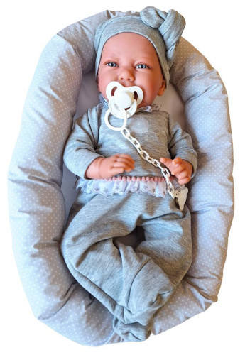 CARLA 33228 Antonio Juan - realistická bábika bábätko s látkovým telom - 42 cm