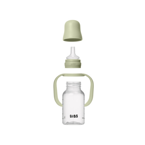 Detská fľaša so silikónovým náustkom 150 ml Bibs