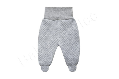 Prešívané polodupačky šedej Baby Service