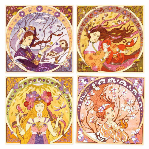 Djeco Inšpirované Alfons Mucha - Pieskovanie