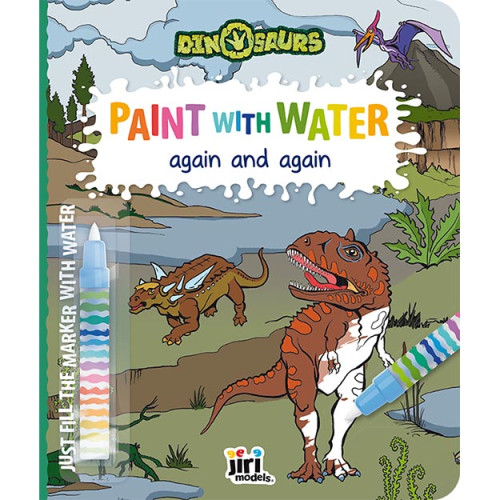 Maľuj vodou znova a znova Dinosaurs