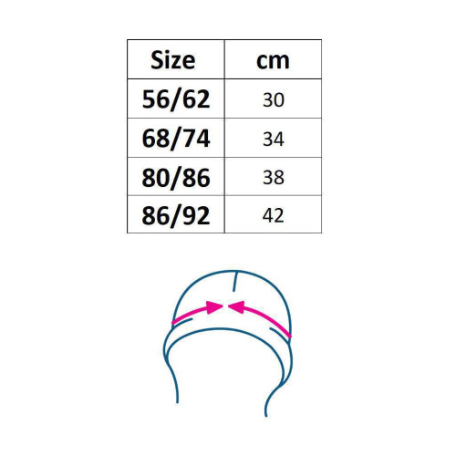 Dojčenská bavlnená čiapočka New Baby Luxury clothing biela