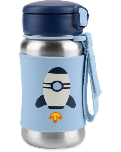 Spark Style Fľaša so slamkou na vodu nerez 12 m+ Skip Hop