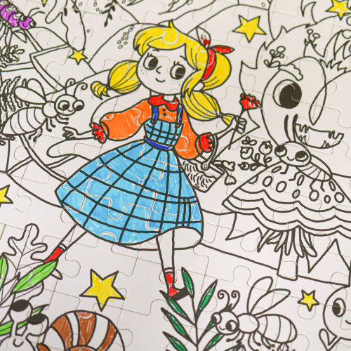 Vyfarbovacie puzzle Utajená záhrada 100 ks