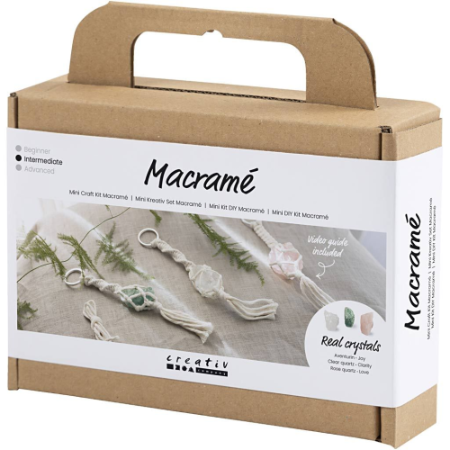 Kreatívna sada Mini Craft Kit Macramé Key Rings Creativ Company