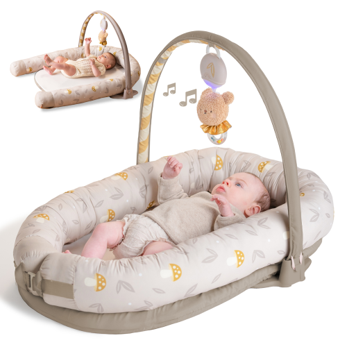 Hniezdo pre bábätko s hrazdou Little Explorer Taf Toys