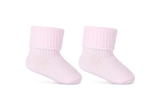 Dojčenské ponožky vyhrňovacie ružové Be Snazzy