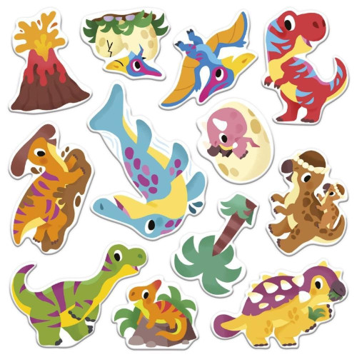 Kreatívna sada My arts&crafts Prelepovateľné samolepky Dinosaury Janod