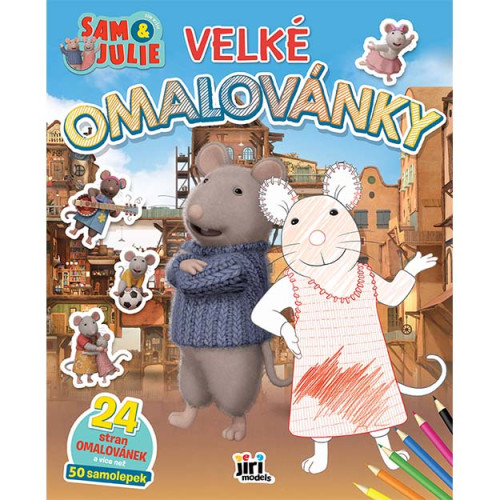 Veľké omaľovánky Dom myšiek Sam & Julie