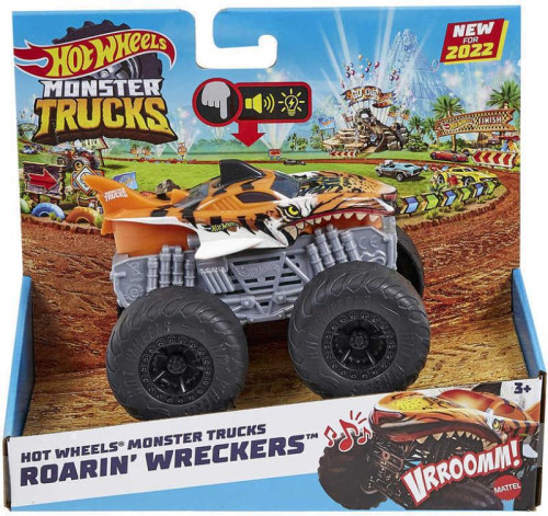 Hot Wheels Monster trucks svietiaci a rámusiaci vrak HDX60