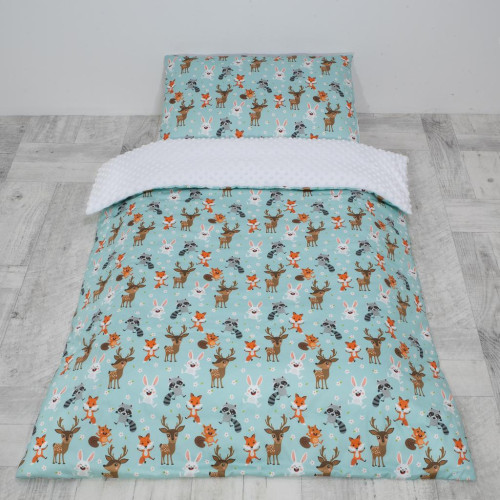 Luxusné detské obliečky Minky Forest Esito 100 x 135 cm - biela
