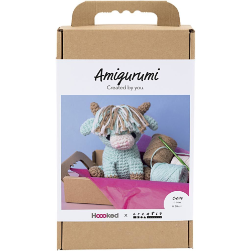 Sada na háčkovanie kravička Amigurumi